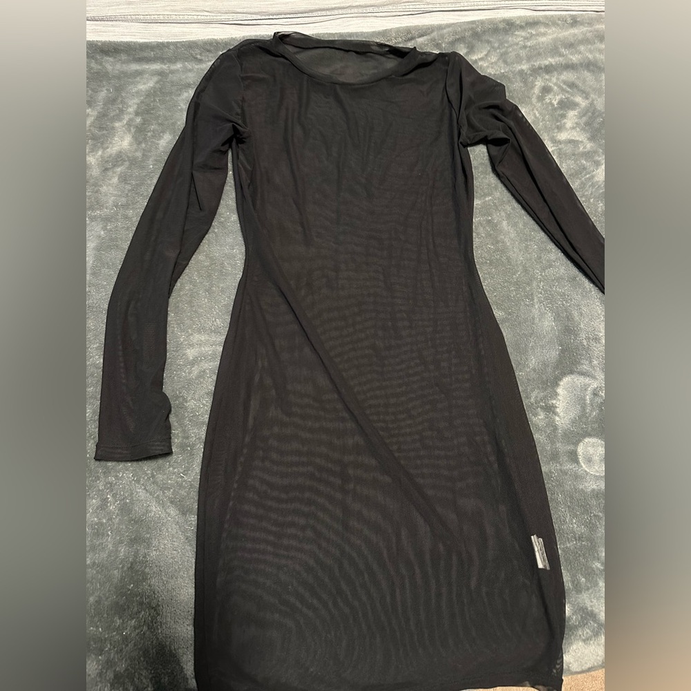 Forever21 Black Mesh Cover-Up
